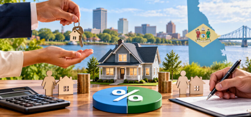 Delaware home sale transfer tax with buyer and seller closing costs