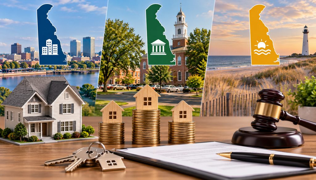 Delaware county transfer tax differences illustration