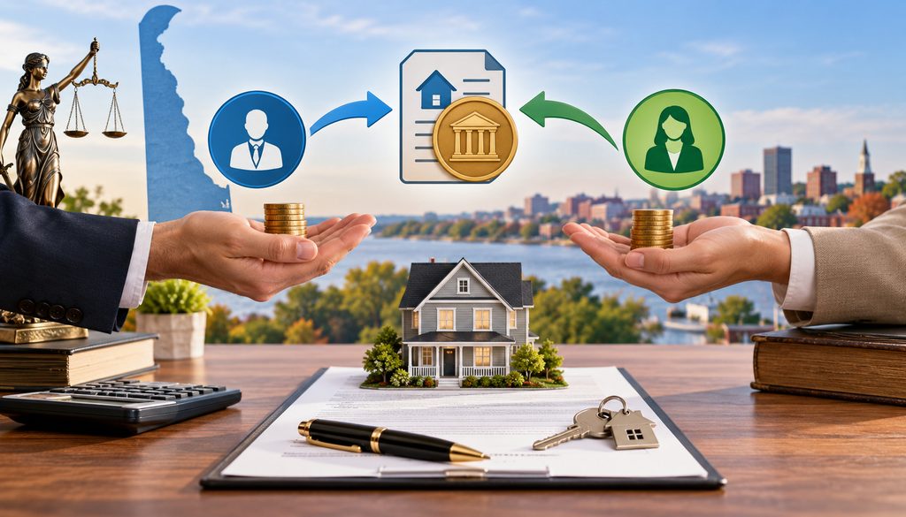 Buyer and seller sharing Delaware real estate transfer tax costs