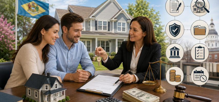 Delaware homebuyers completing a lawyer-led real estate closing